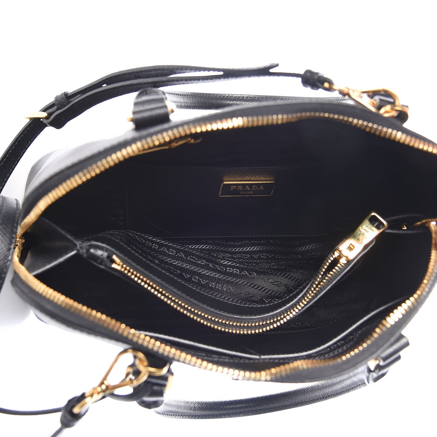 Saffiano Lux Medium Promenade Tote Black
