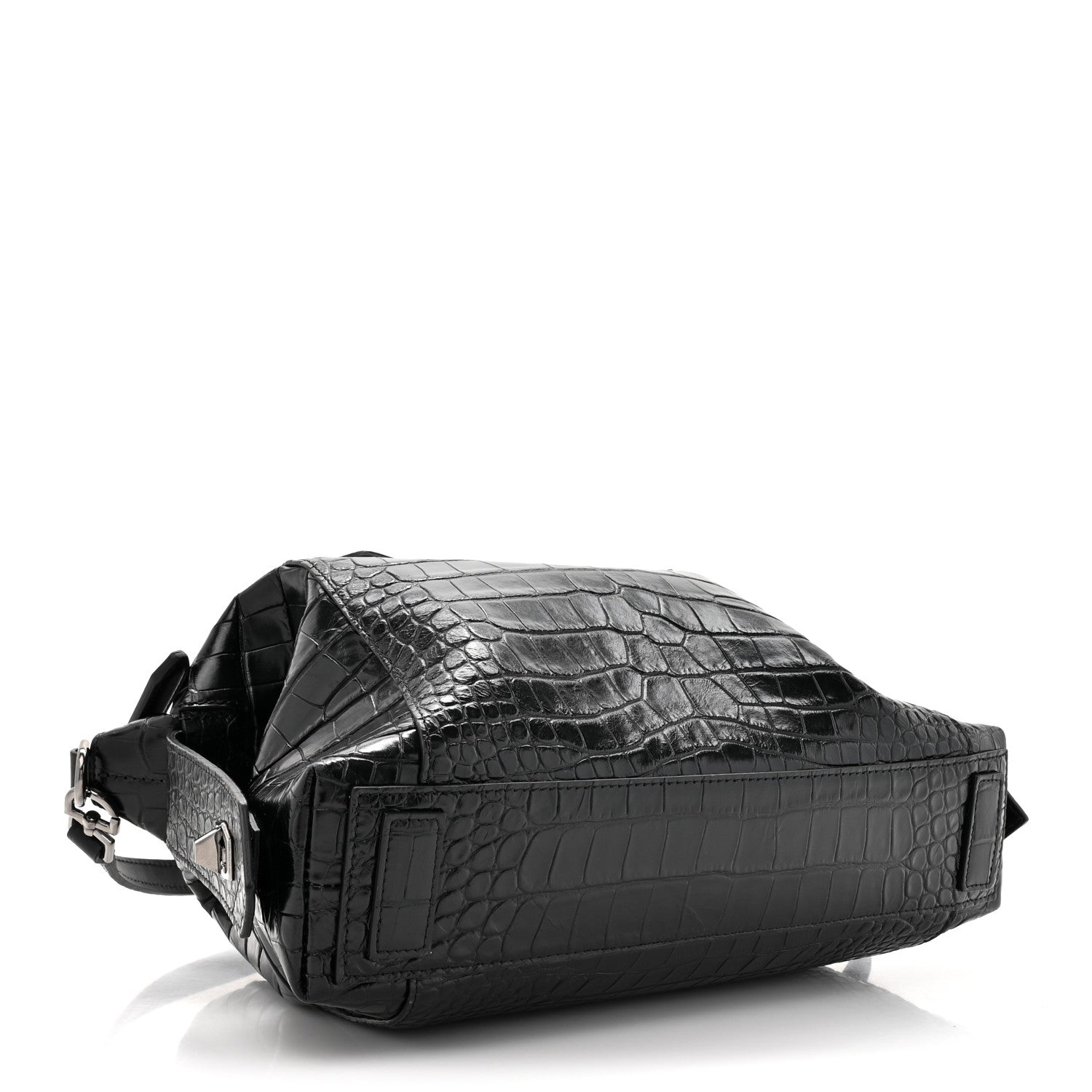 Givenchy Calfskin Crocodile Embossed Medium Soft Antigona Black 4 of 14