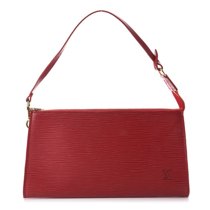Louis Vuitton Epi Pochette Accessories 24 Rouge 1 of 11