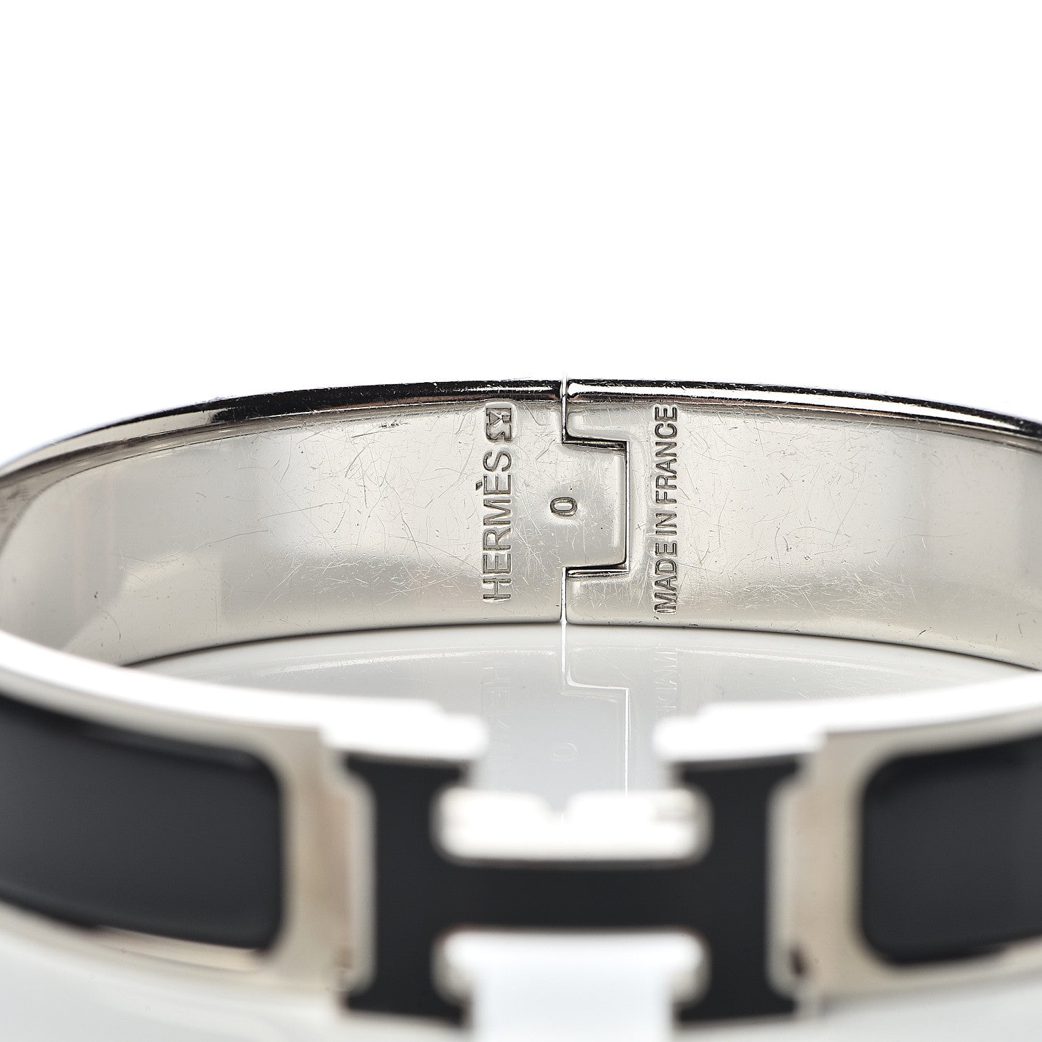 Hermes Enamel Narrow Clic Clac H Bracelet PM Black 4 of 6