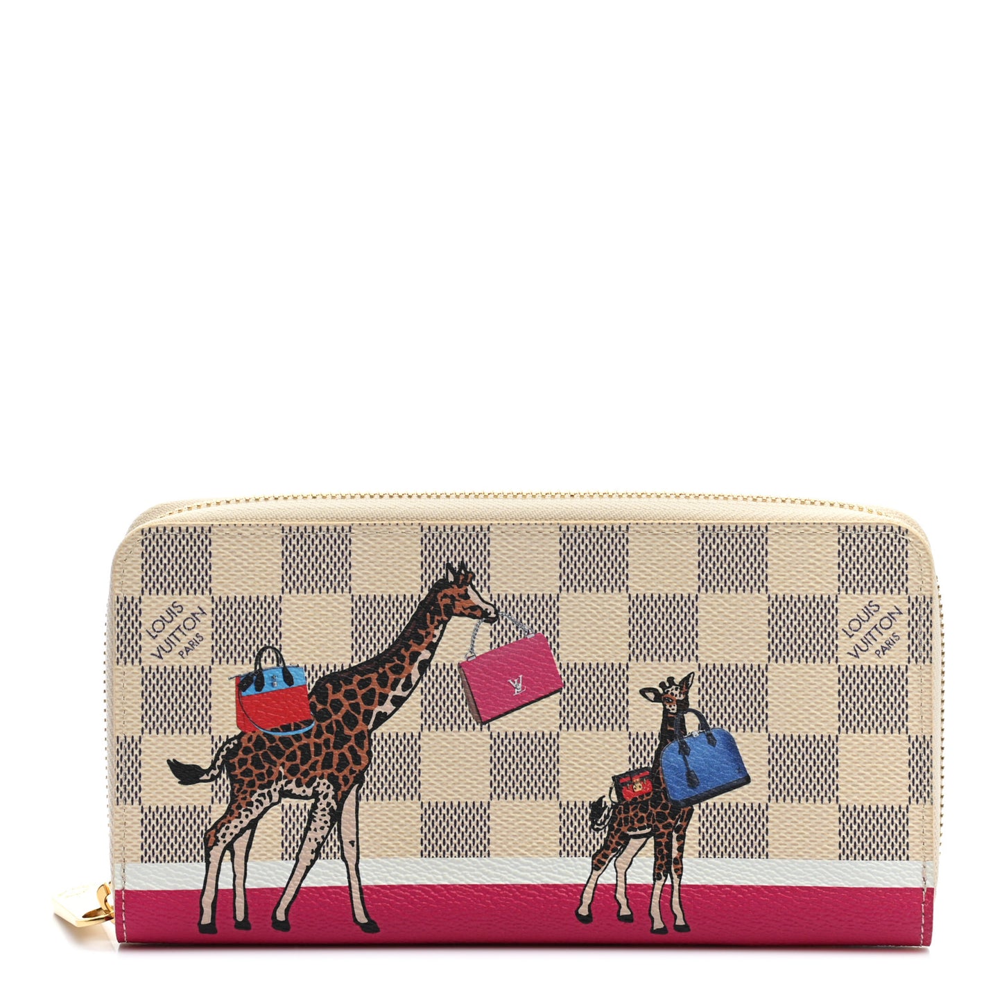 Damier Azur 2017 Christmas Animation Zippy Wallet