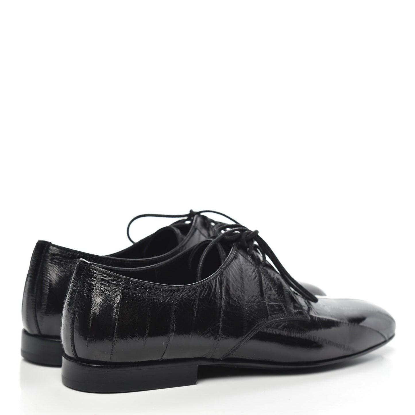 Eel Lace Up Oxfords 36 Black