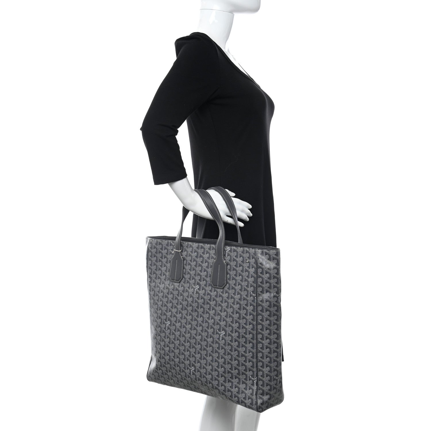 Goyard Goyardine Voltaire III Tote Grey 2 of 10