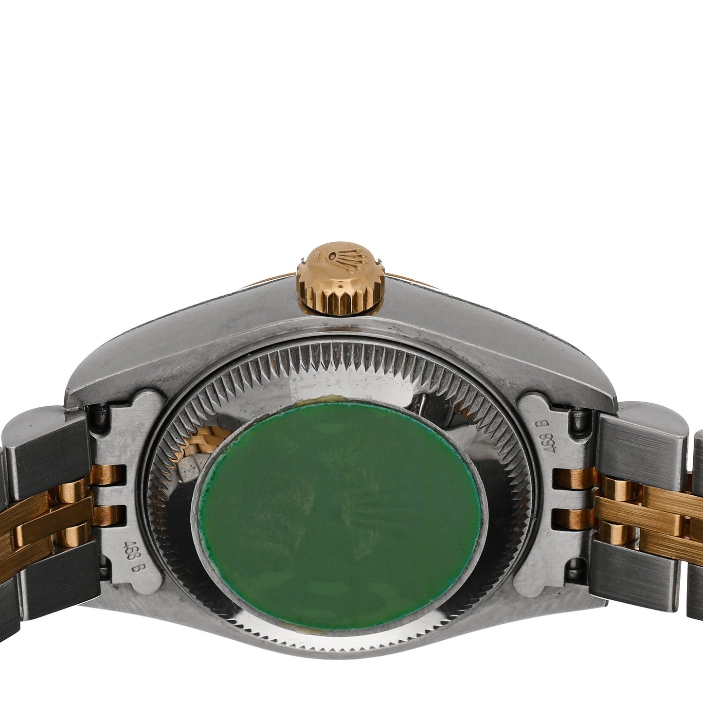Stainless Steel 18K Yellow Gold 26mm Oyster Perpetual Datejust Watch White Pyramid Roman 79173