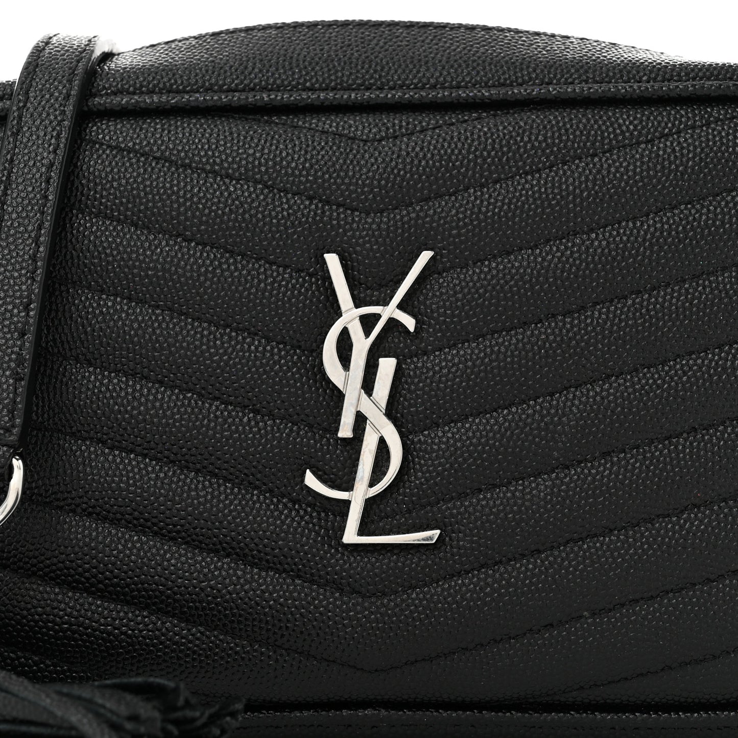 Grain De Poudre Matelasse Monogram Mini Lou Camera Bag Black