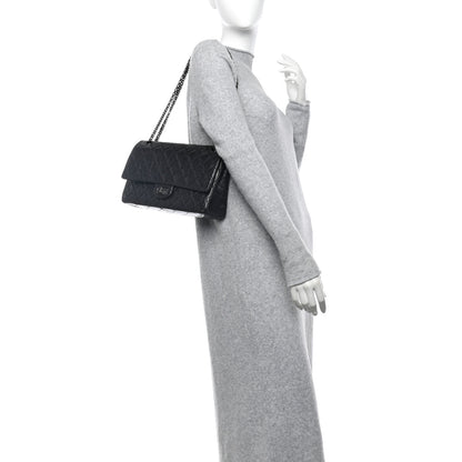 Chanel Glazed Aged Calfskin Quilted 2.55 Reissue 226 Flap So Black 2 of 11