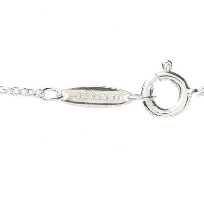 Tiffany Sterling Silver 14mm Elsa Peretti Bean Pendant Necklace 5 of 5