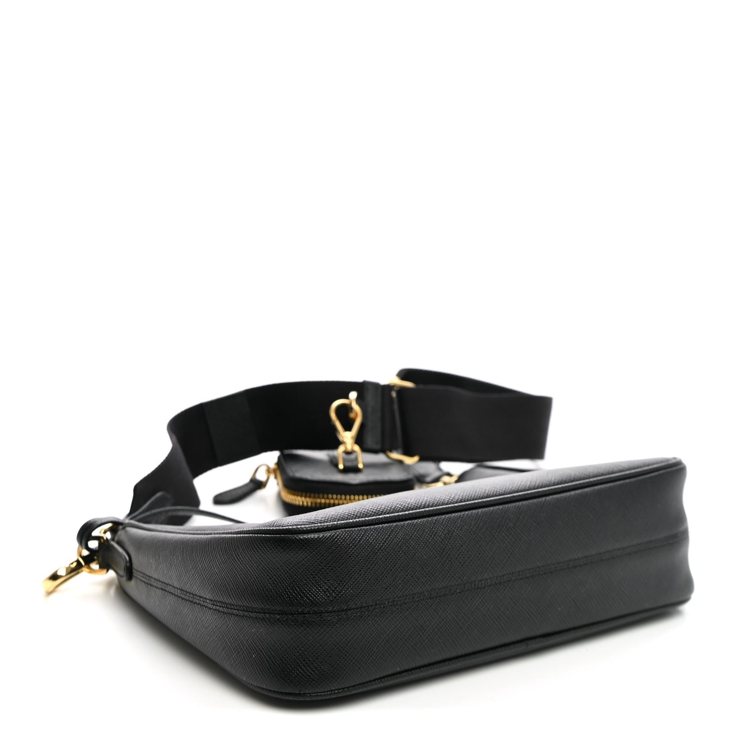 Saffiano Lux Re-Edition 2005 Shoulder Bag Black