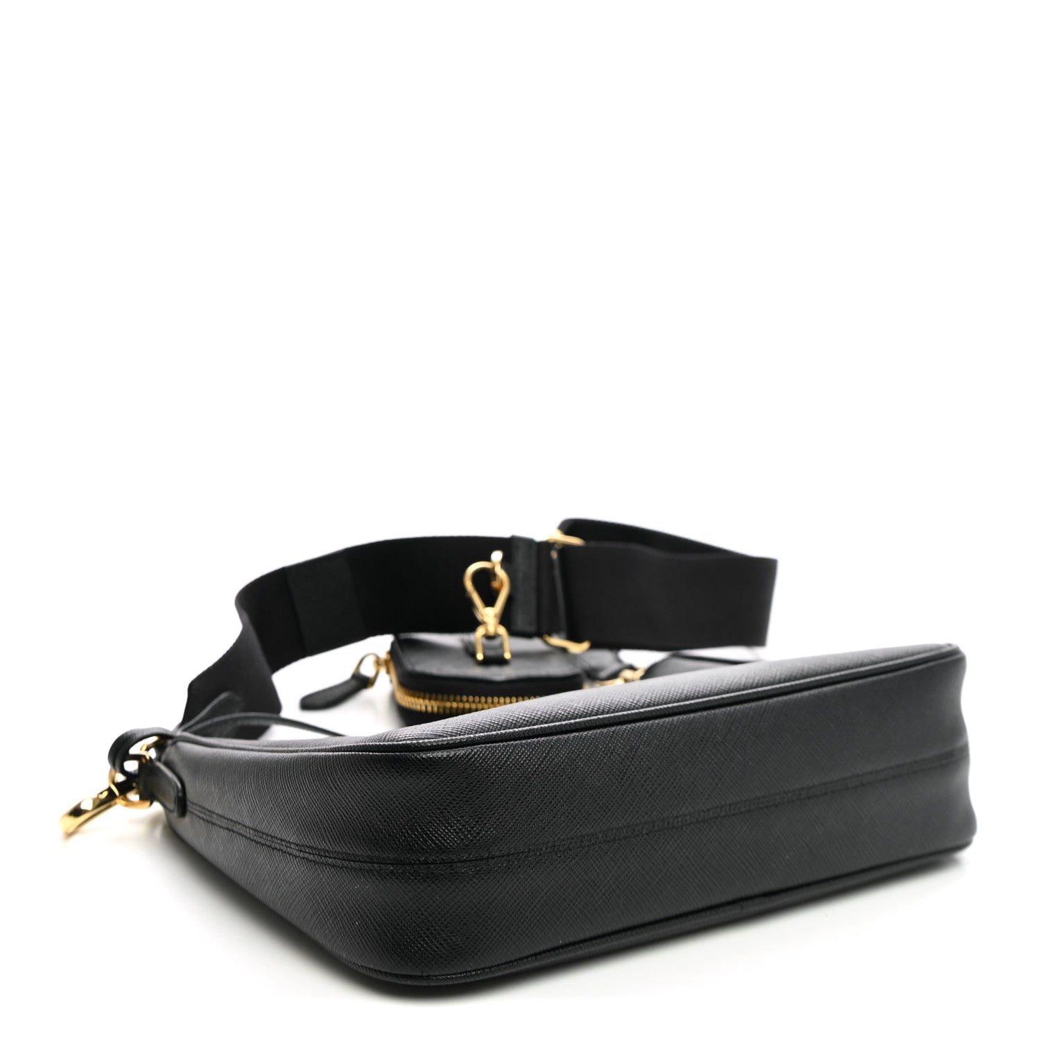 Prada Saffiano Lux Re-Edition 2005 Shoulder Bag Black 4 of 10