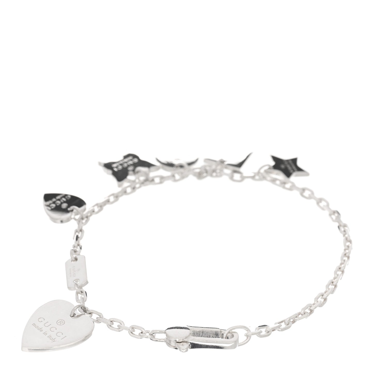 Sterling Silver Trademark Charm Bracelet