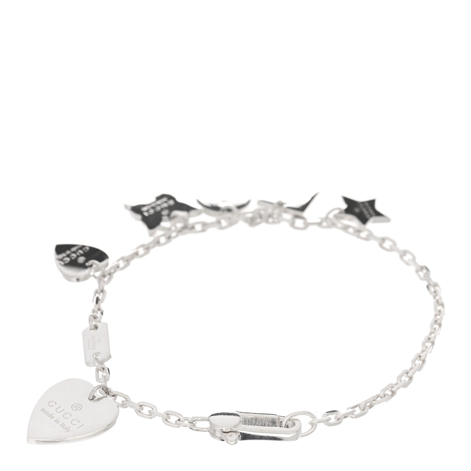 Gucci Sterling Silver Trademark Charm Bracelet 2 of 3