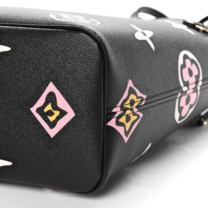 Louis Vuitton Monogram Giant Wild At Heart Neverfull MM Black 8 of 9