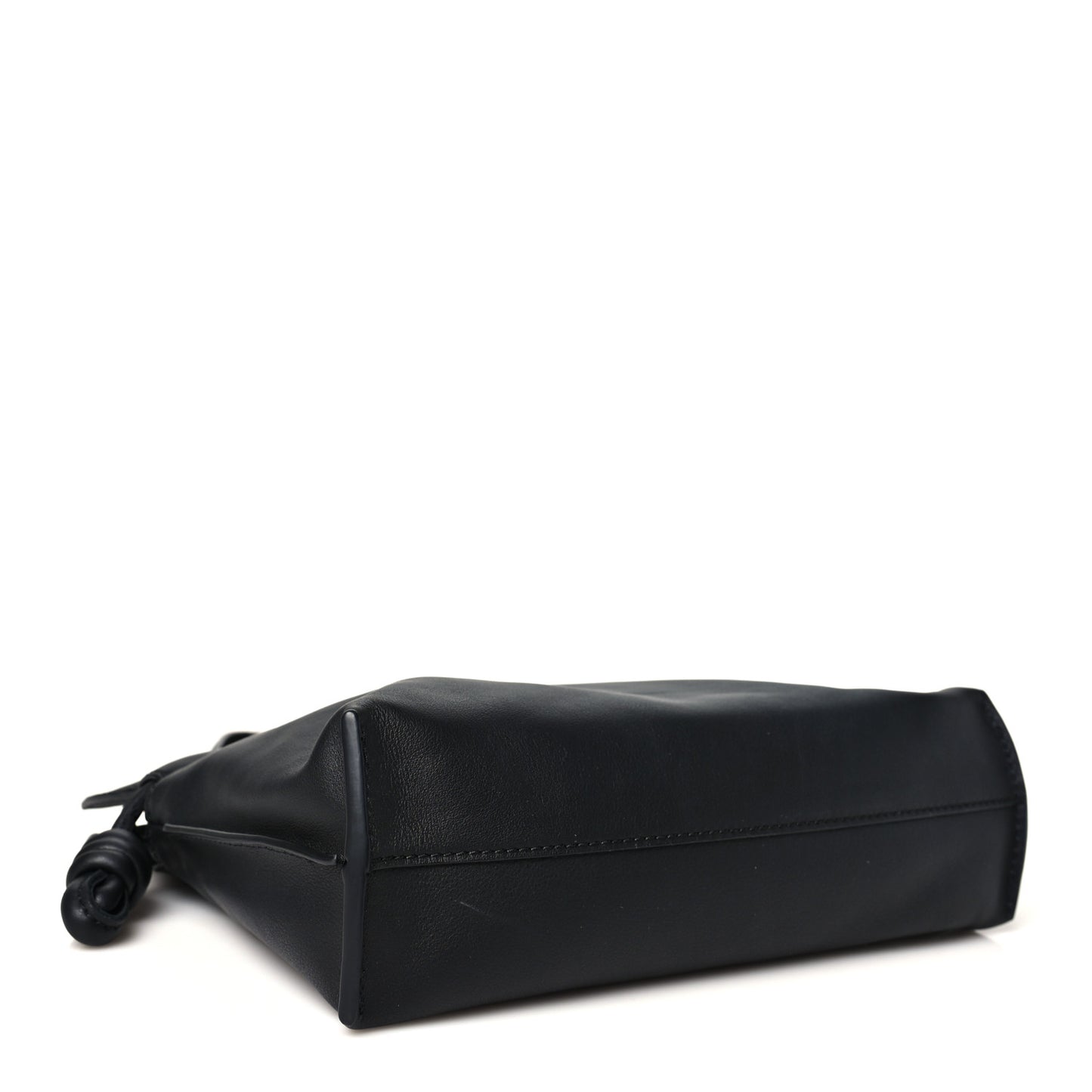 Calfskin Mini Flamenco Knot Clutch Black