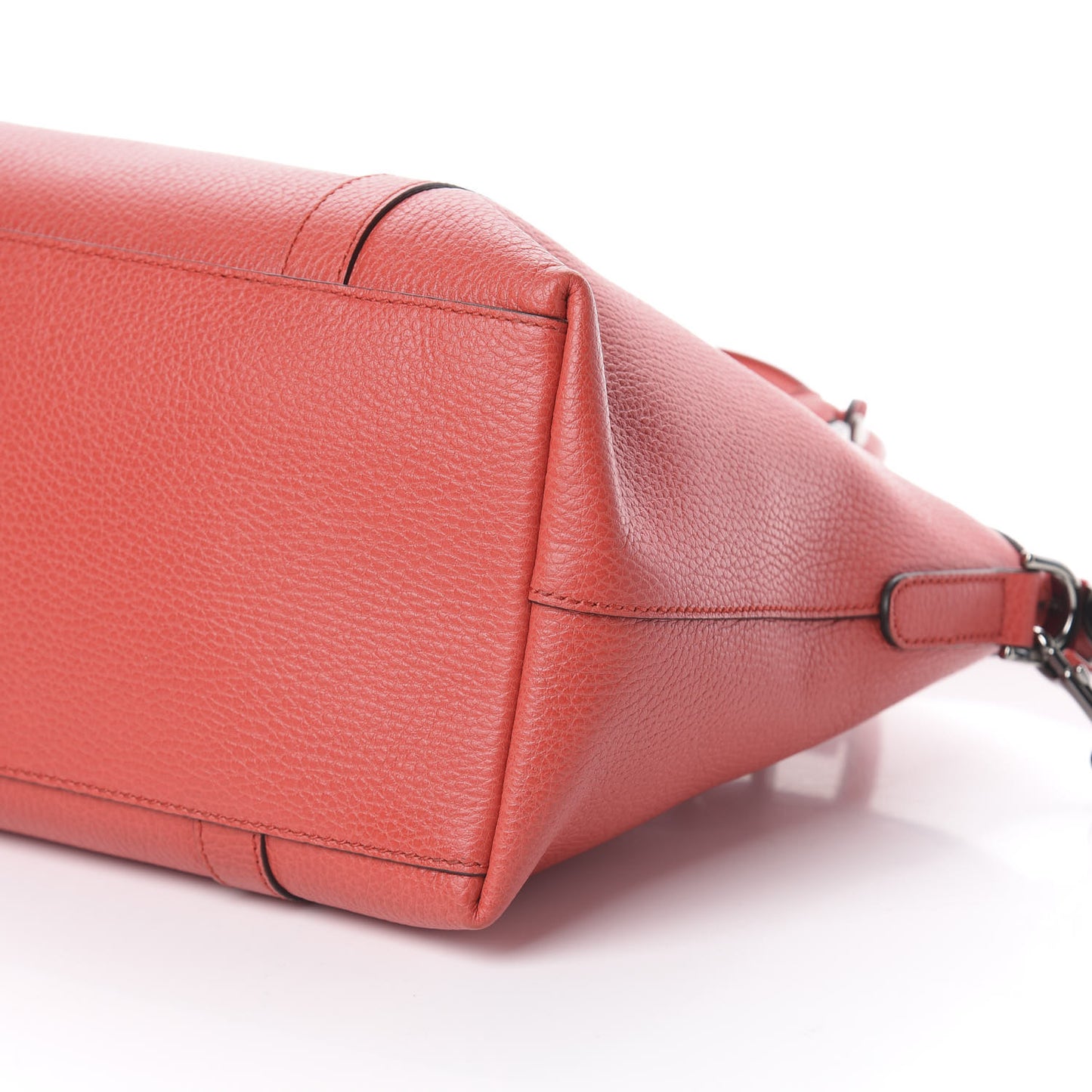 Dollar Calfskin Medium GG Charm Dome Satchel Sporting Red
