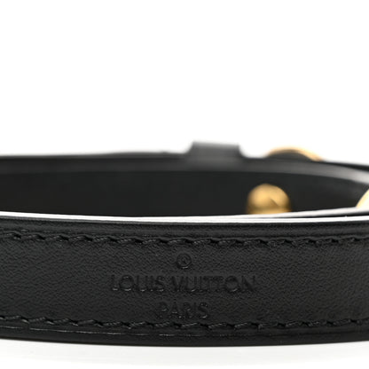 Louis Vuitton Calfskin 16mm Adjustable Shoulder Strap Black 3 of 4
