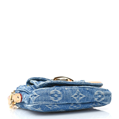 Louis Vuitton Denim Fairfax Pochette Blue 4 of 10