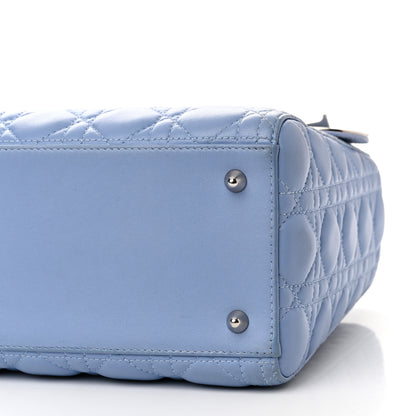 Christian Dior Lambskin Cannage Medium Lady Dior Light Blue 10 of 10