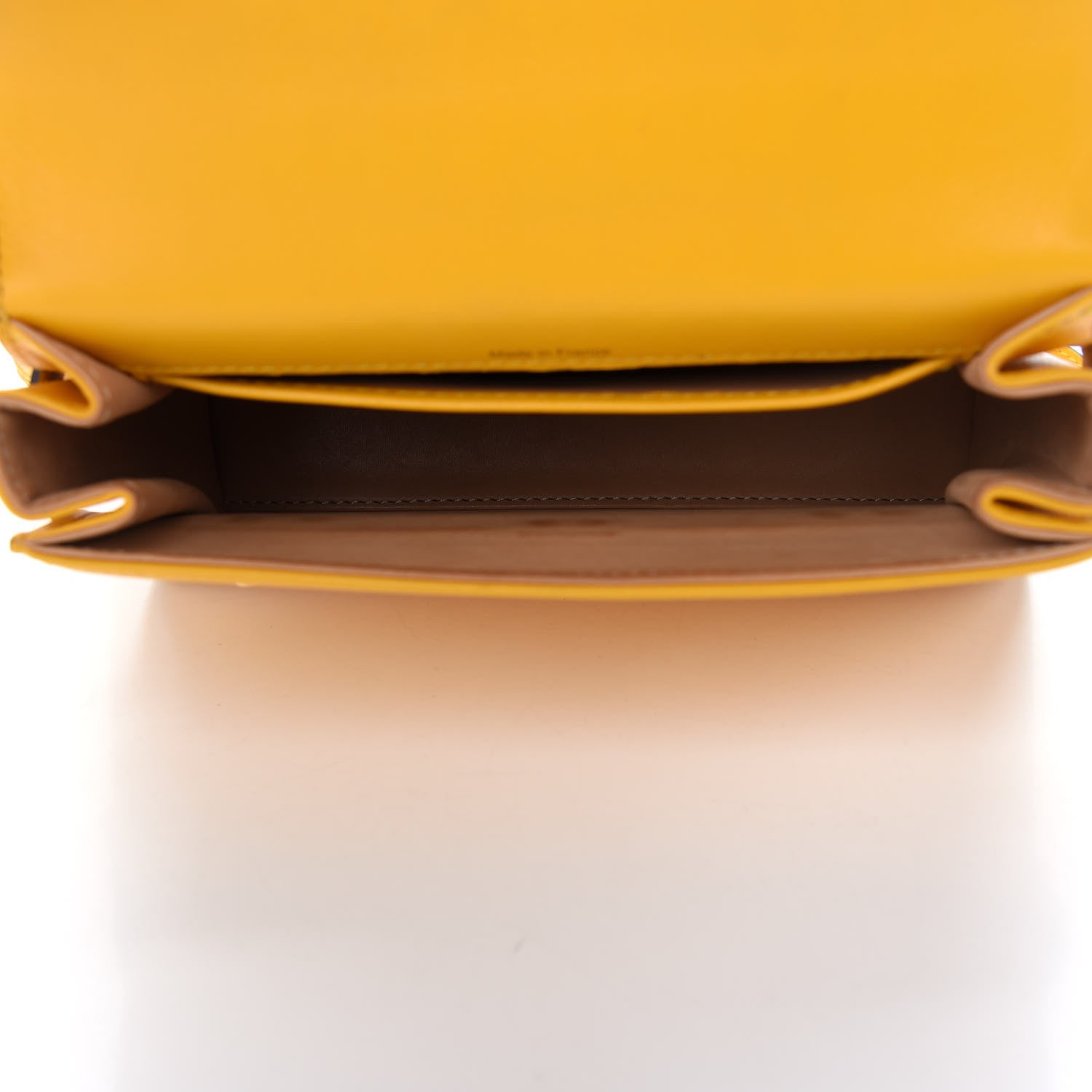 Delvaux Smooth Calfskin Mini Tempete Satchel Yellow 5 of 10