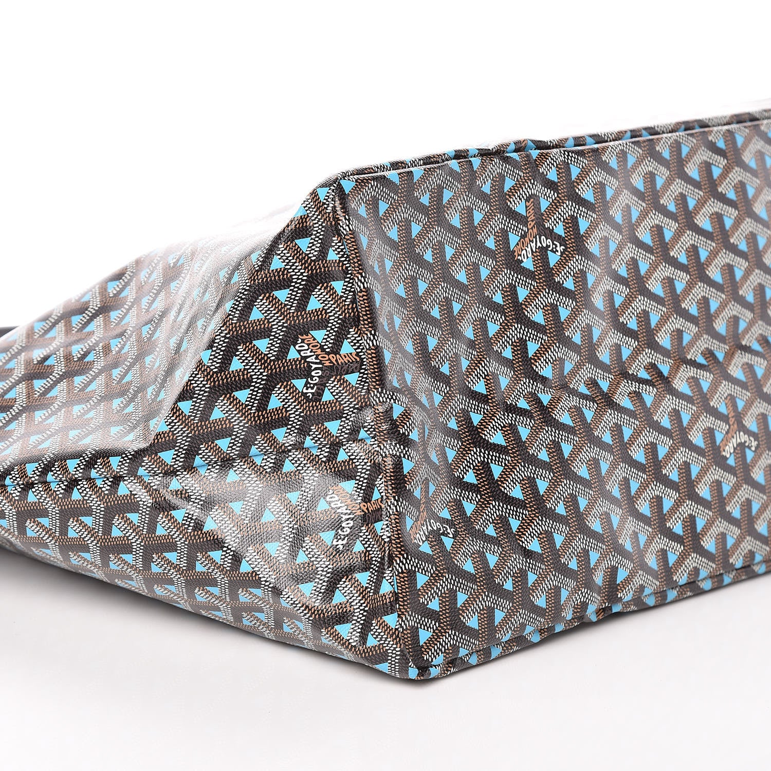 Goyard Goyardine Saint Louis Claire Voie GM Black Blue 8 of 9