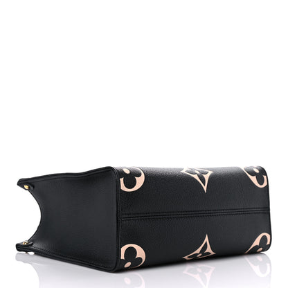 Louis Vuitton Empreinte Monogram Giant Onthego PM Black Beige 5 of 10