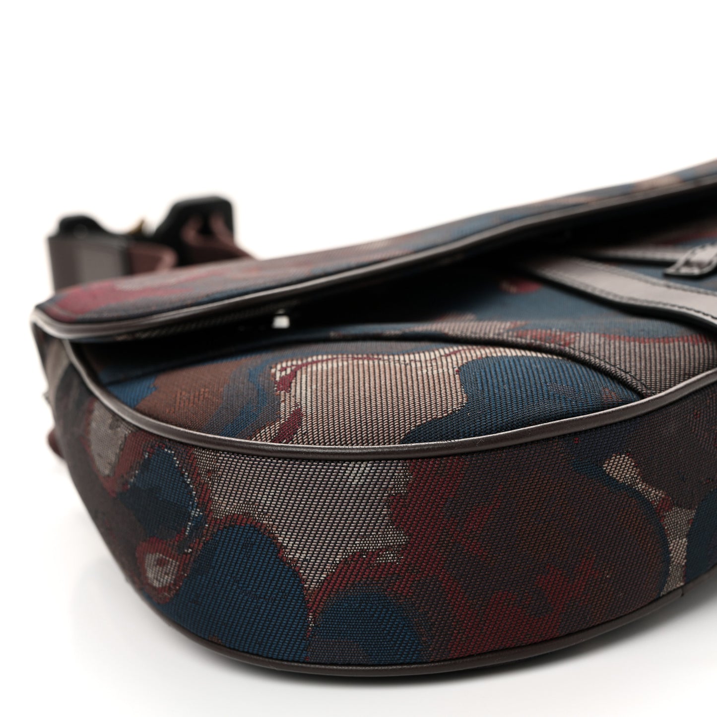 X PETER DOIG Denim Camouflage Saddle Bag Brown