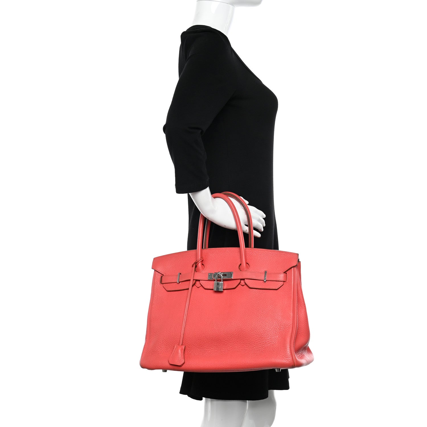 Hermes Taurillon Clemence Birkin 35 Rose Jaipur 2 of 30