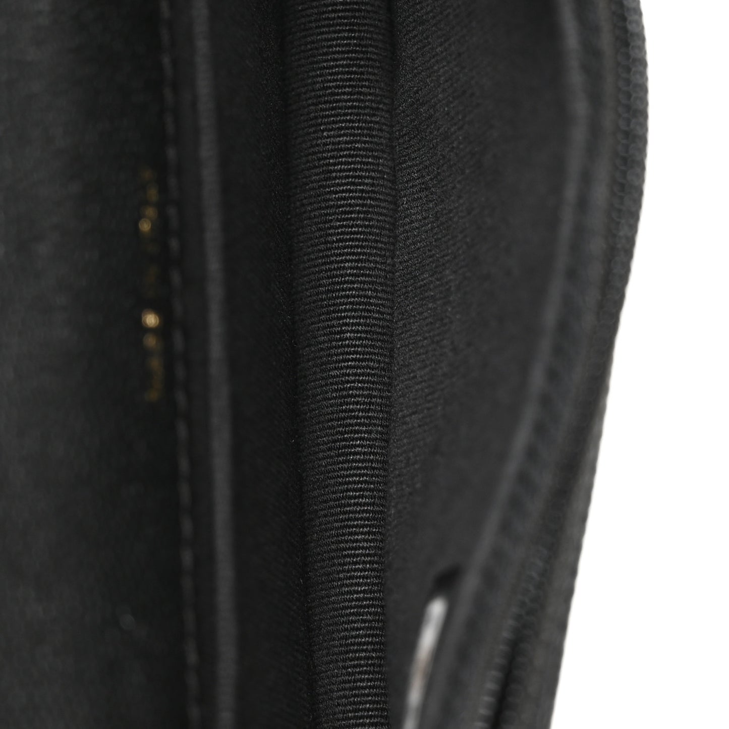 Caviar Quilted Pocket Twins Clutch With Chain  Black