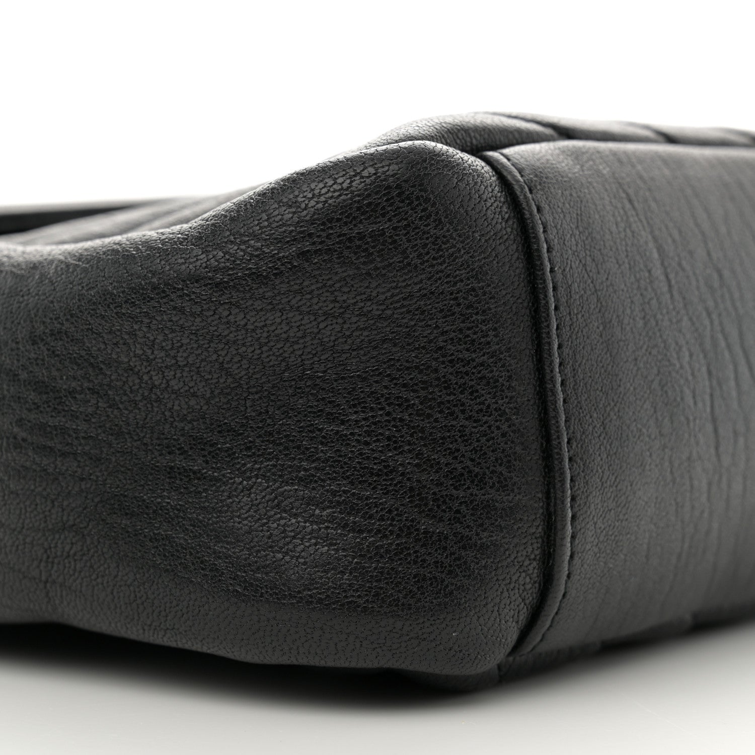Saint Laurent Sheepskin Matelasse Chevron Monogram Large College Satchel Black 9 of 11