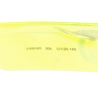 Gucci Acetate Rectangular Sunglasses GG0516S Fluorescent Yellow 6 of 8