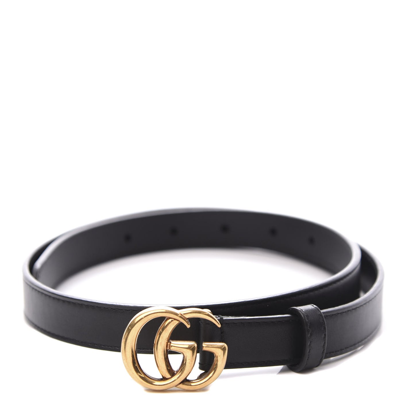 Calfskin Double G 20mm Belt 75 30 Black