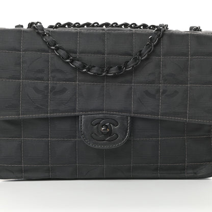 Chanel Nylon Medium Travel Flap Black 8 of 13