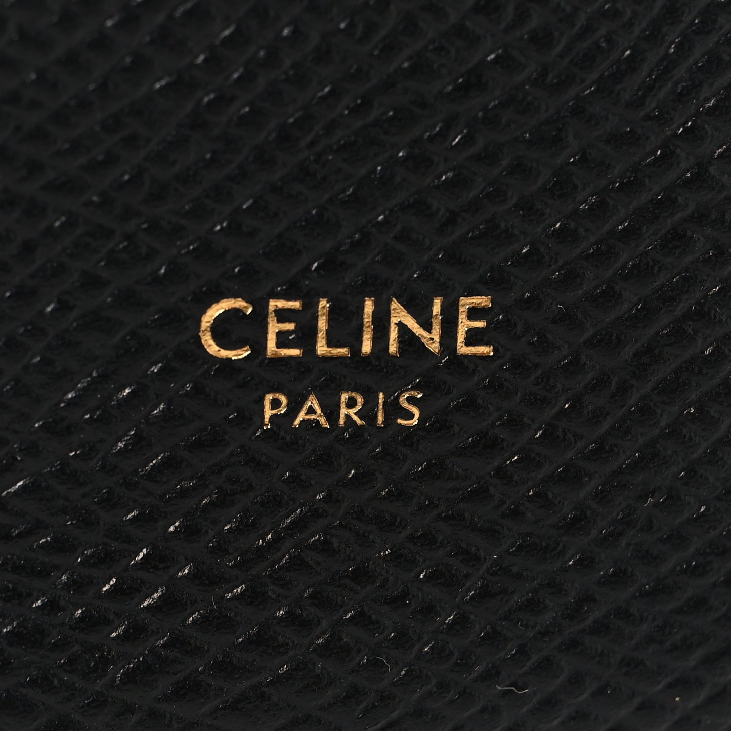 Grained Calfskin Medium Multifunction Strap Wallet Black