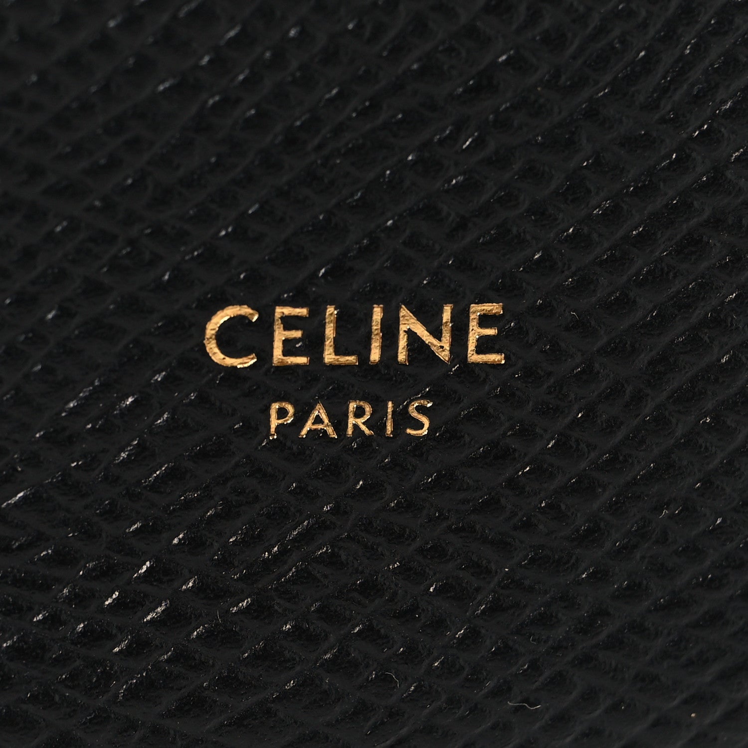 Celine Grained Calfskin Medium Multifunction Strap Wallet Black 6 of 8