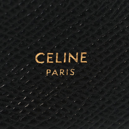 Celine Grained Calfskin Medium Multifunction Strap Wallet Black 6 of 8