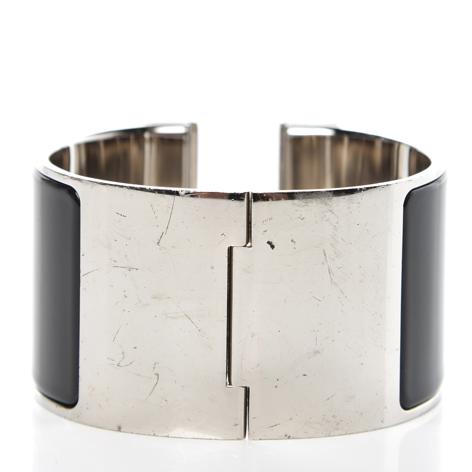 Hermes Enamel Extra Wide Clic Clac H Bracelet GM Black 3 of 7