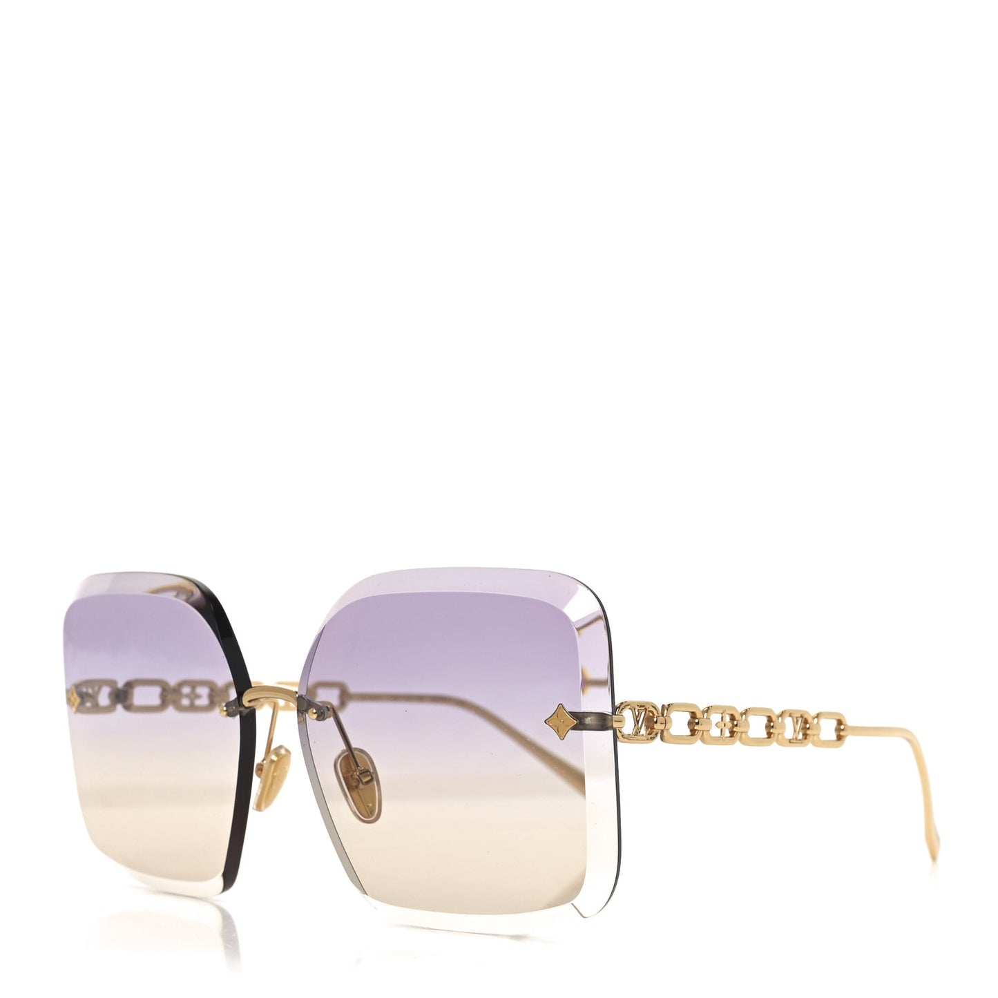 Metal LV Jewel Sunglasses Z2162U Purple Gold