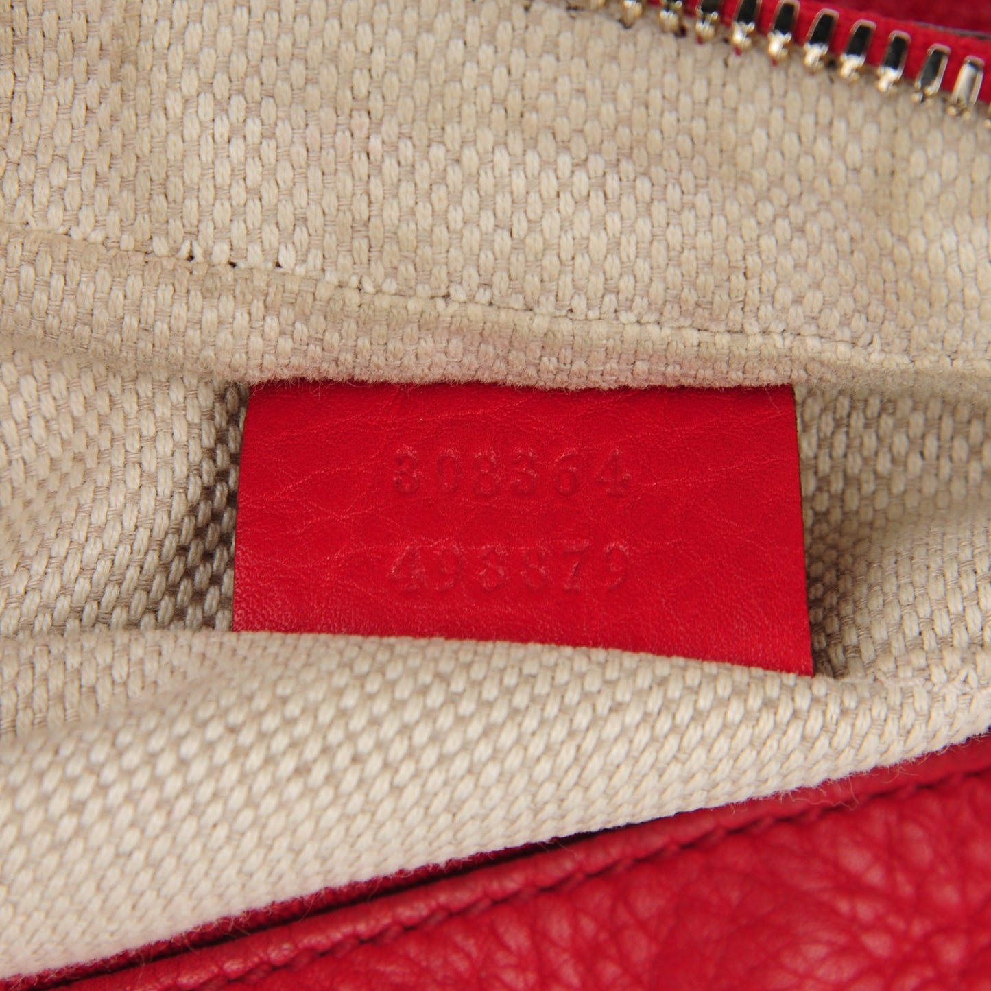 Pebbled Calfskin Small Soho Disco Bag Tabasco Red