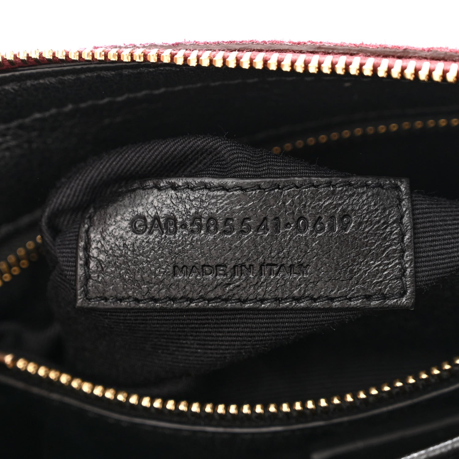 Saint Laurent Suede All-Over Monogram Crossbody Burgundy 8 of 11