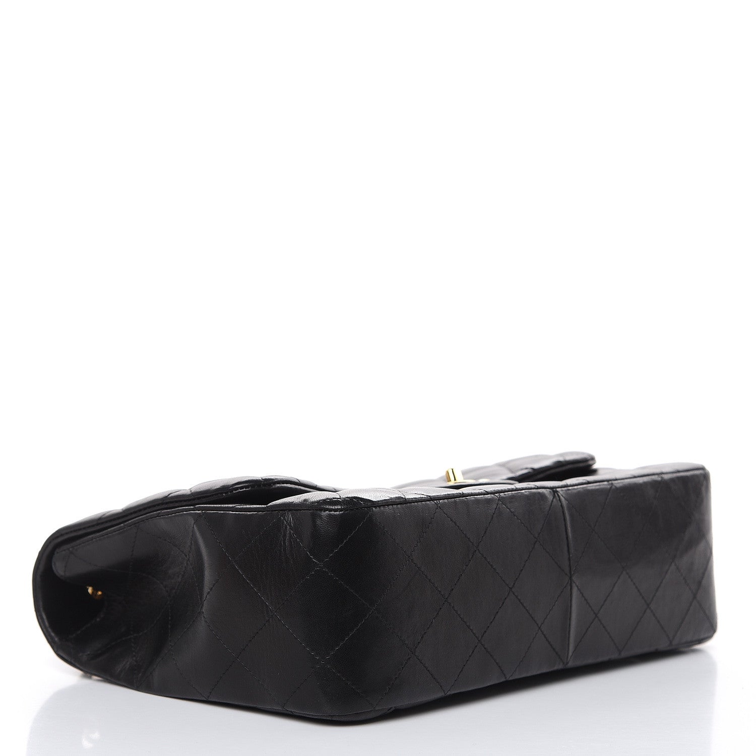 Chanel Lambskin Quilted Jumbo Single Flap Black 4 of 15