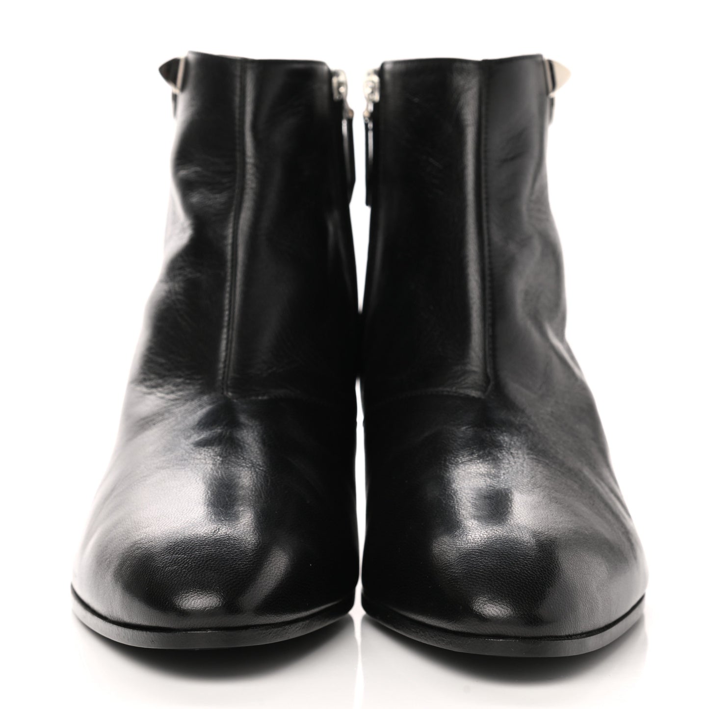 Goatskin Sixtine Ankle Boots 39.5 Black
