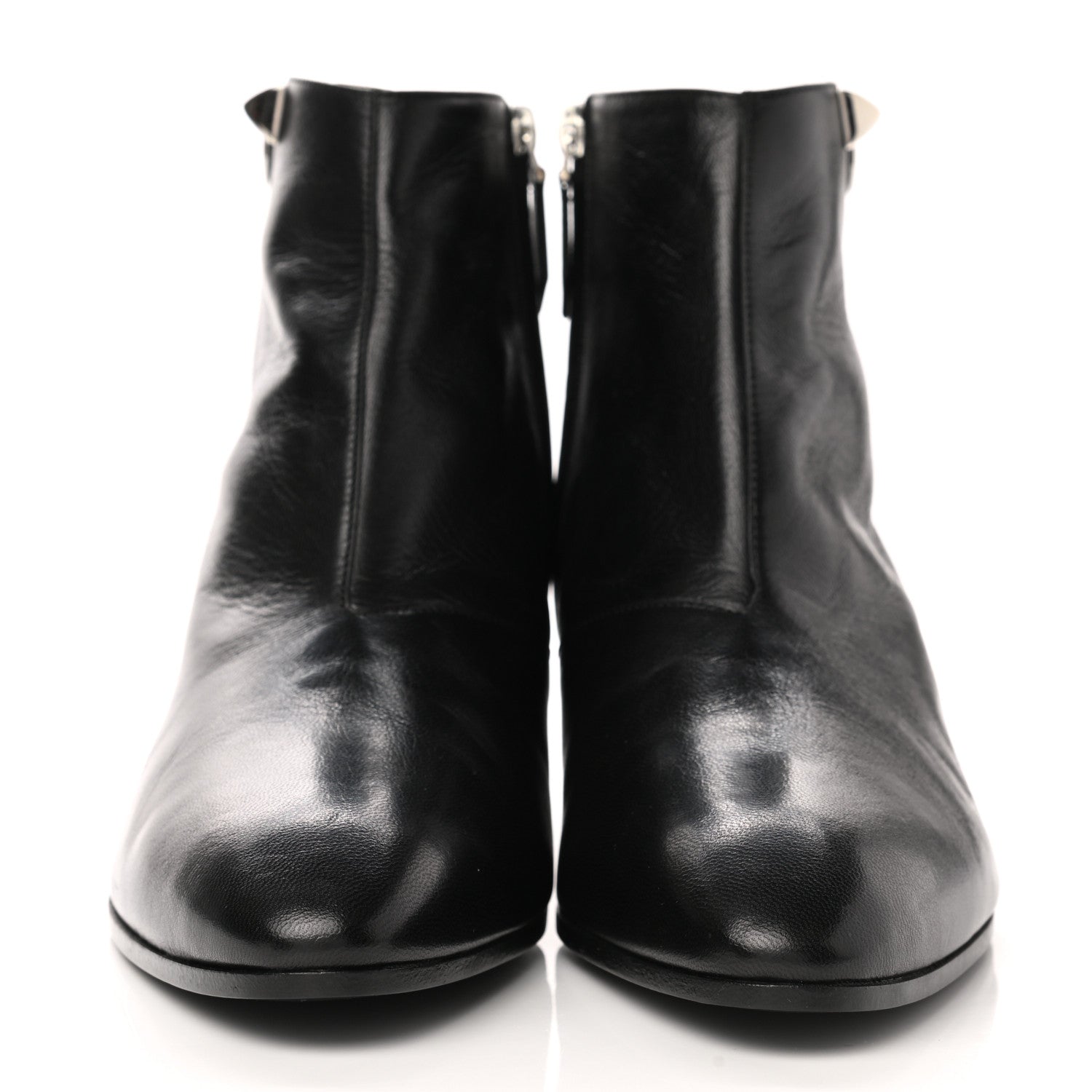 Hermes Goatskin Sixtine Ankle Boots 39.5 Black 2 of 8