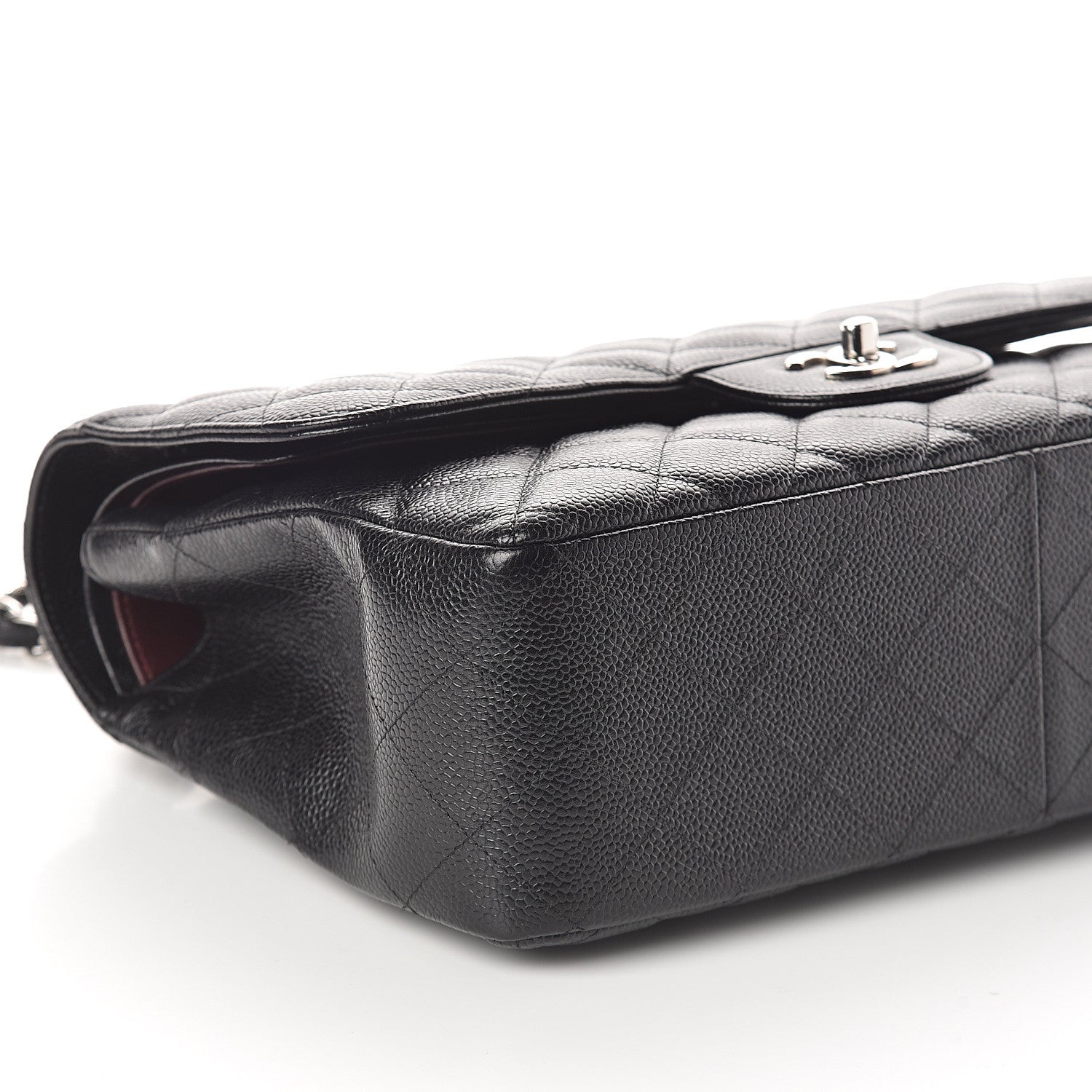 Chanel Caviar Quilted Jumbo Double Flap Black 8 of 9