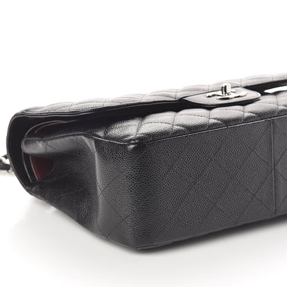 Chanel Caviar Quilted Jumbo Double Flap Black 8 of 9
