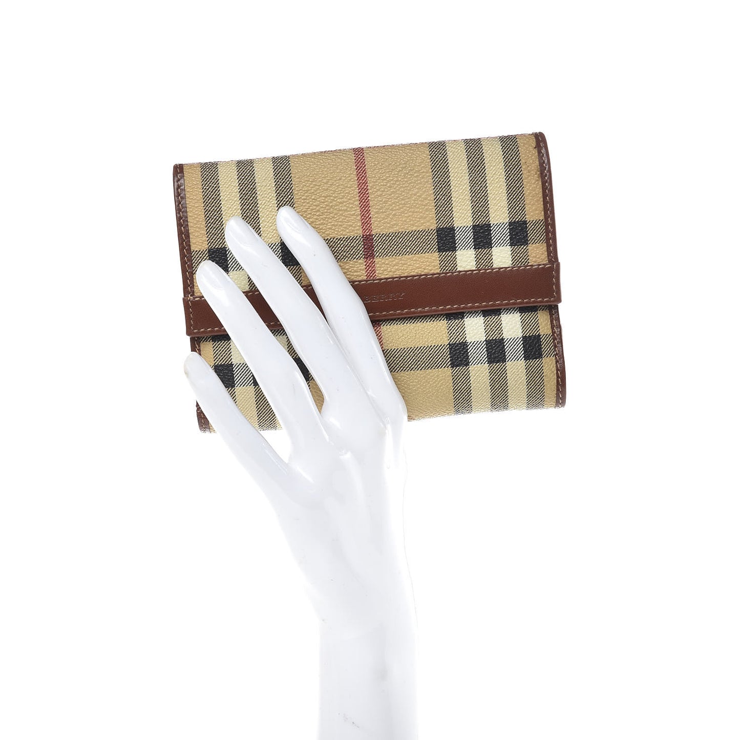 Haymarket Check Compact Wallet Brown