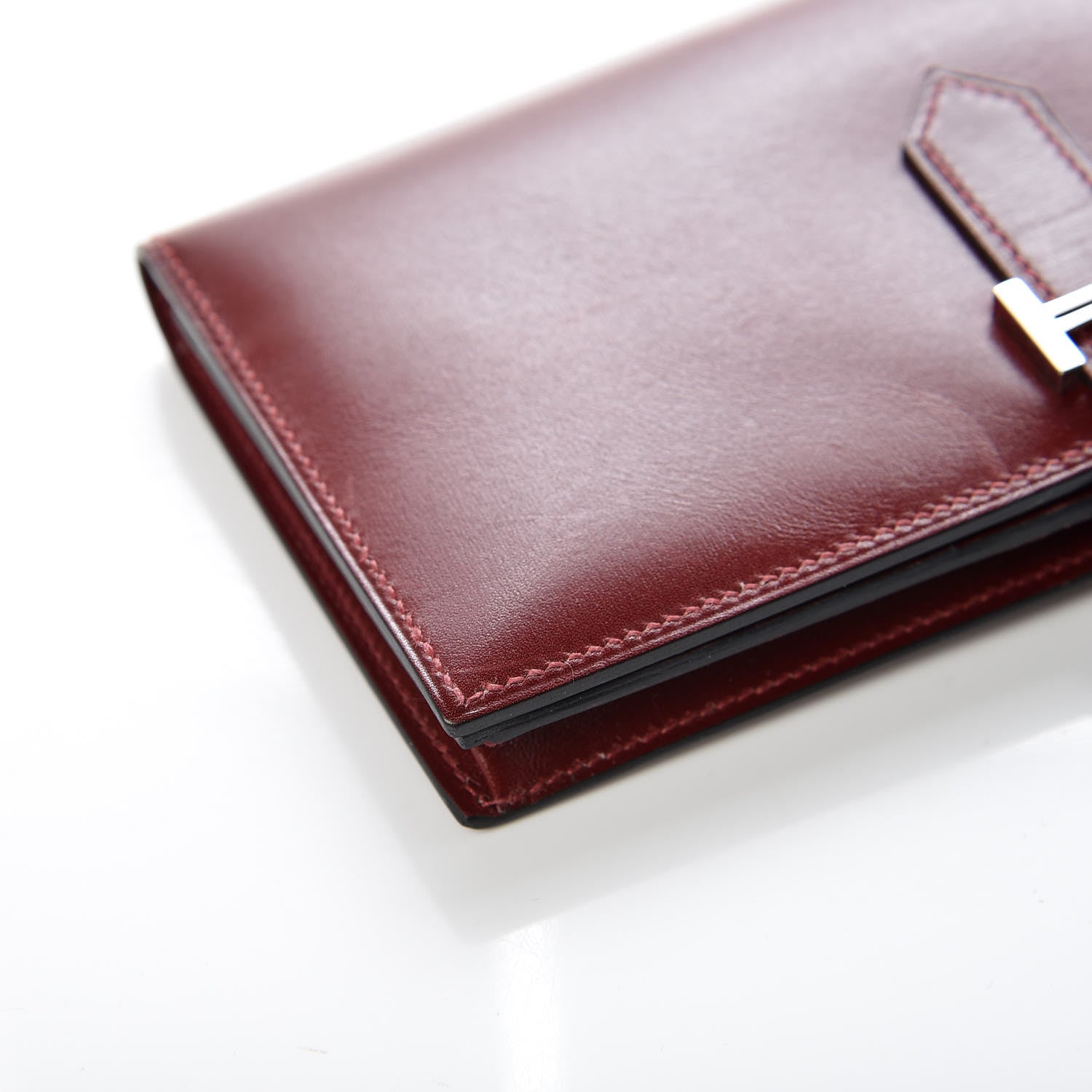Hermes Box Bearn Gusset Wallet Rouge H 13 of 15