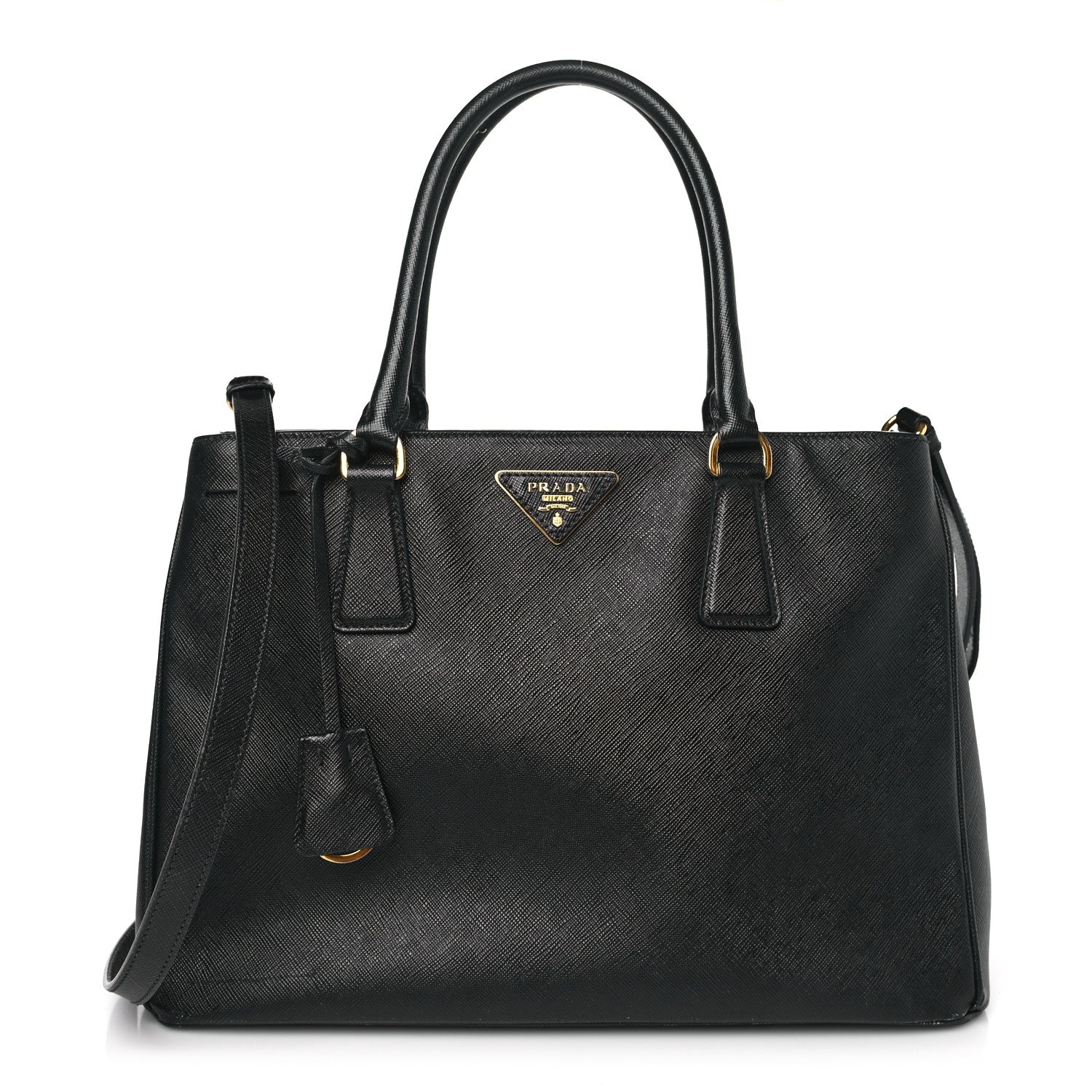 Prada Saffiano Lux Medium Tote Black 1 of 10