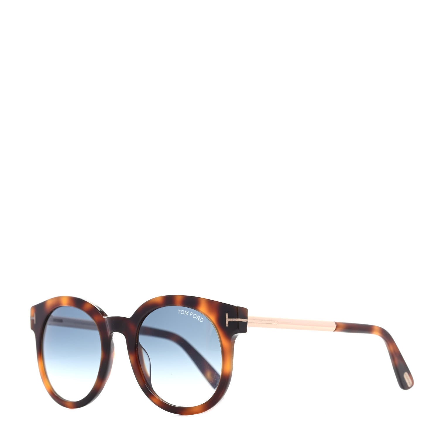 Tom Ford Janina Round Sunglasses TF435 Tortoise 1 of 8
