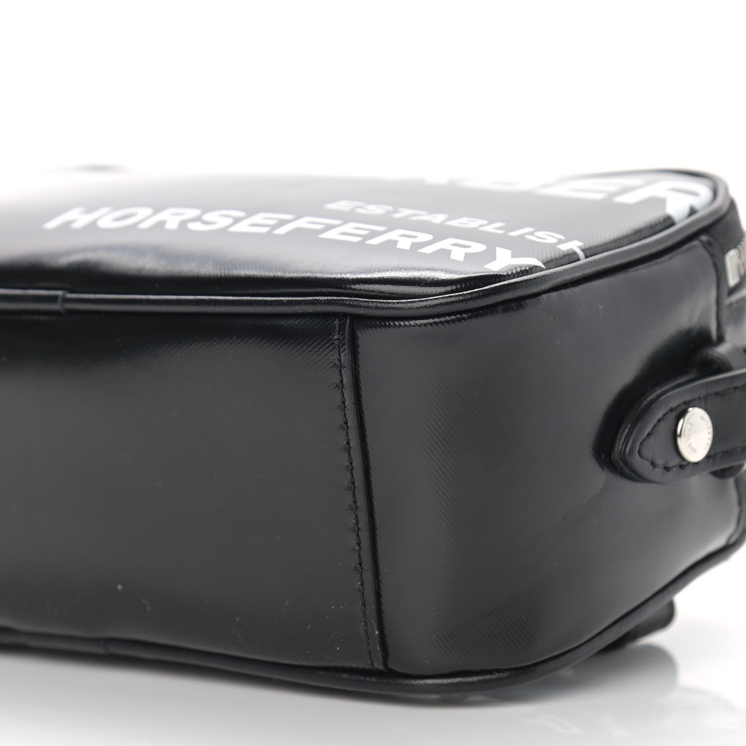 Burberry Coated Canvas Horseferry Print Micro Camera Bag Black 11 of 11