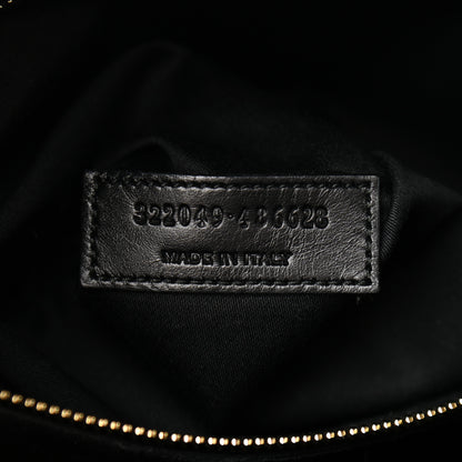 Saint Laurent Calfskin Suede Classic Duffle 6 Black 7 of 10