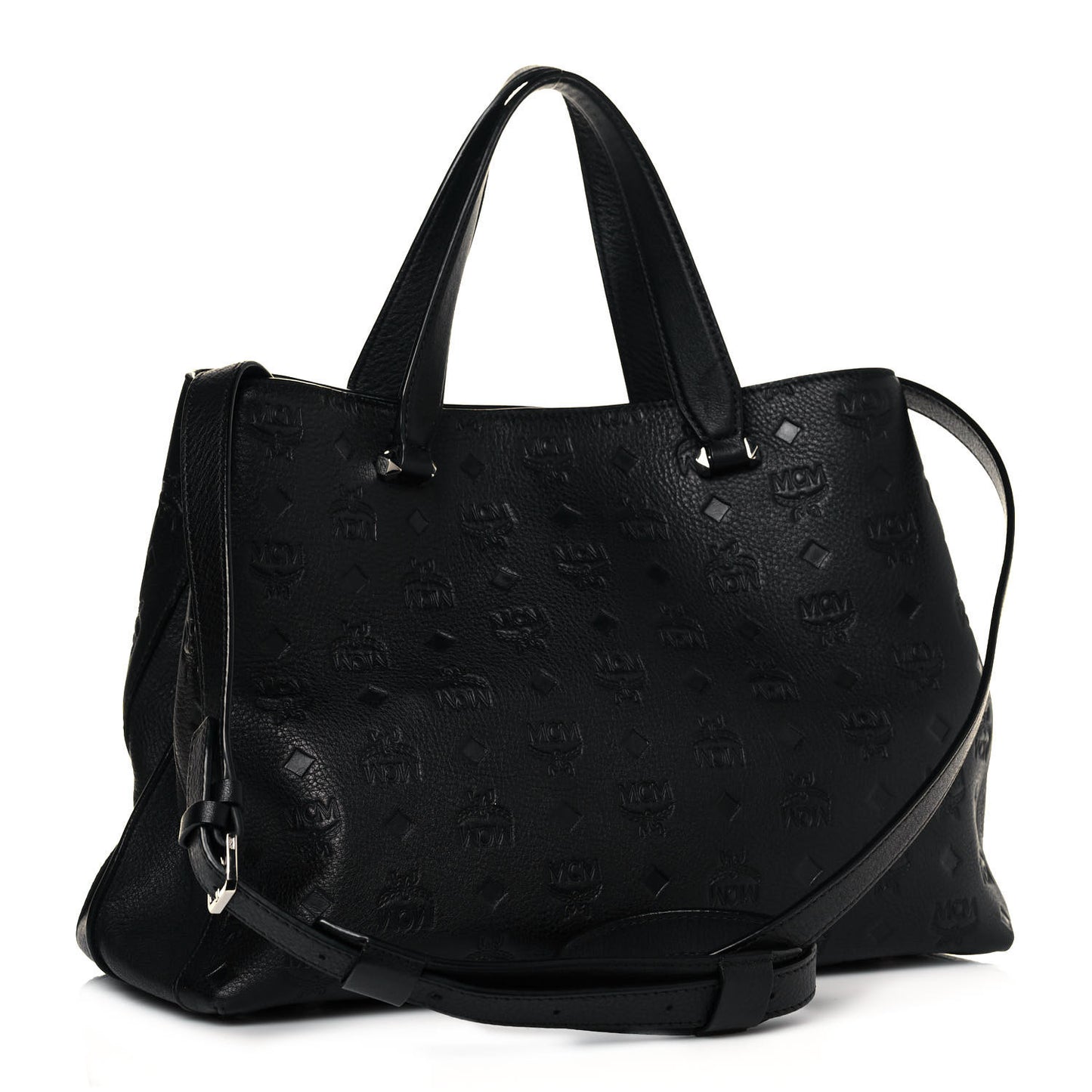 Calfskin Ottomar Monogram Large Essential Tote Black